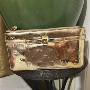 Kate Spade Metallic Gold Wristlet